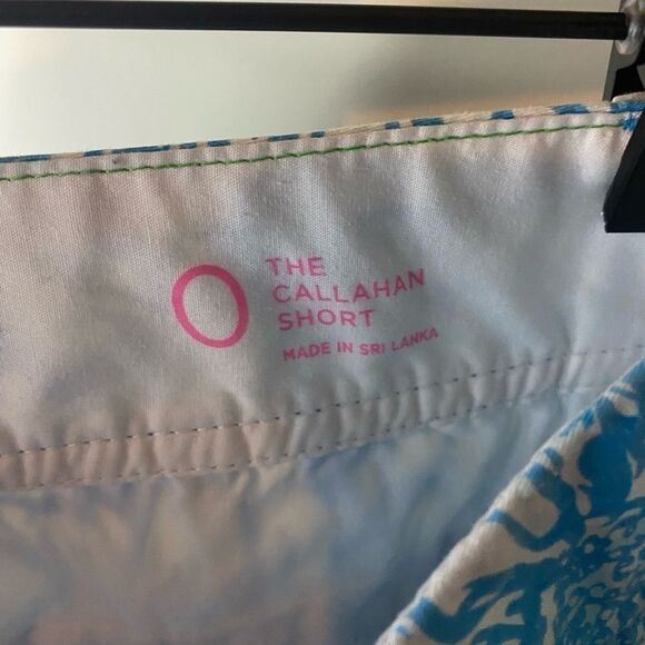Lilly Pulitzer Callahan Shorts Ariel Blue Lion In The Sun - Picture 5 of 7
